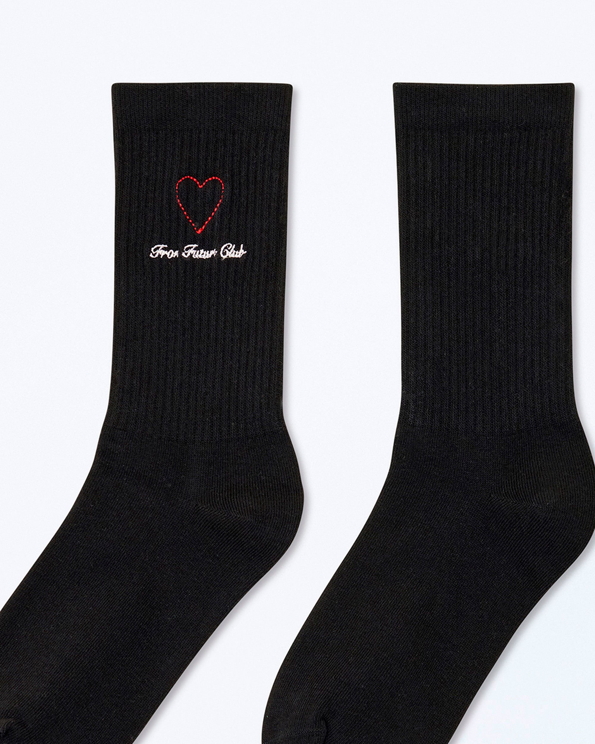 Chaussettes mi-hautes Coeur - Noir