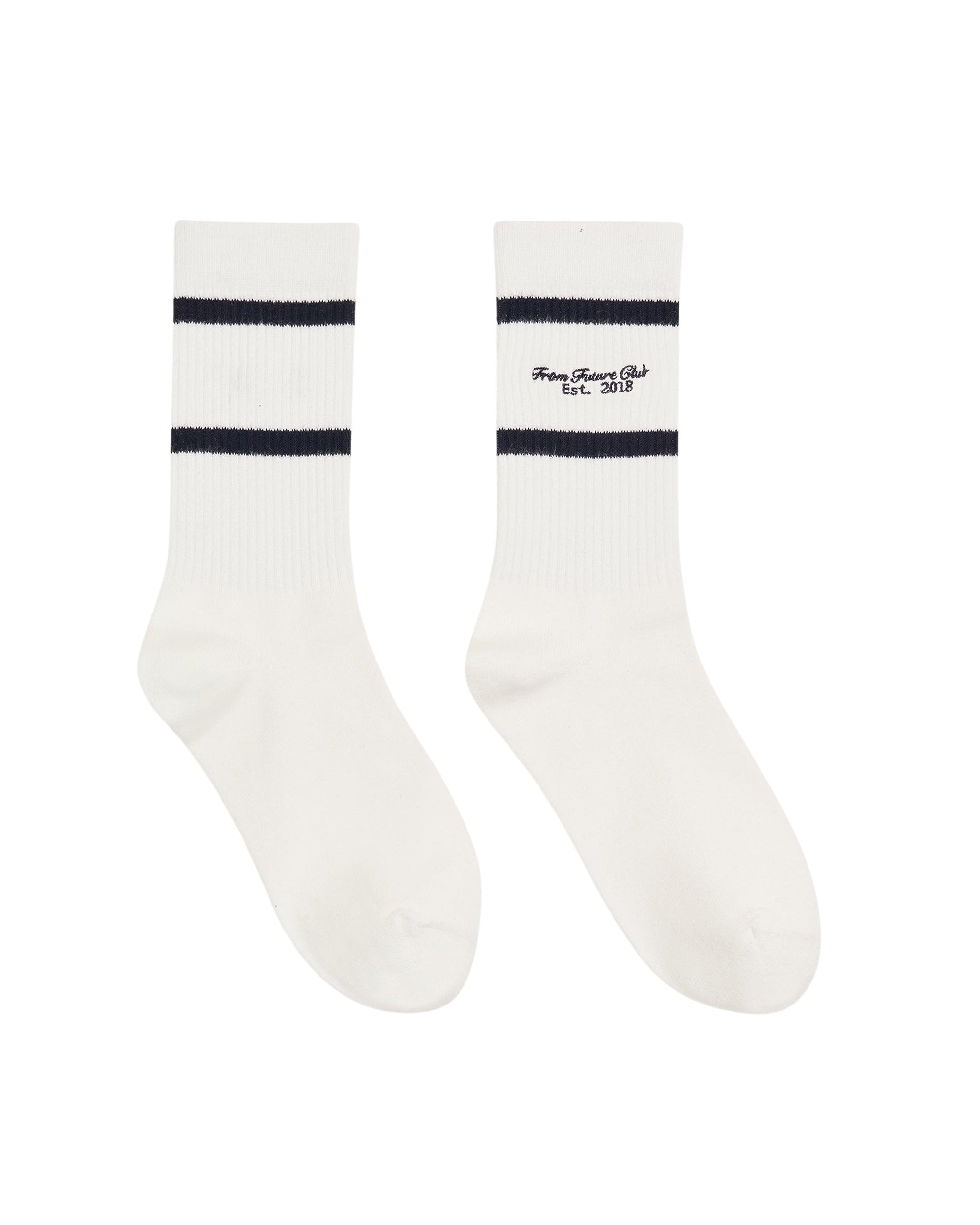 ECRU / DJV / QTY : 97 / Chaussettes Mi-hautes From Future Club - Ecru