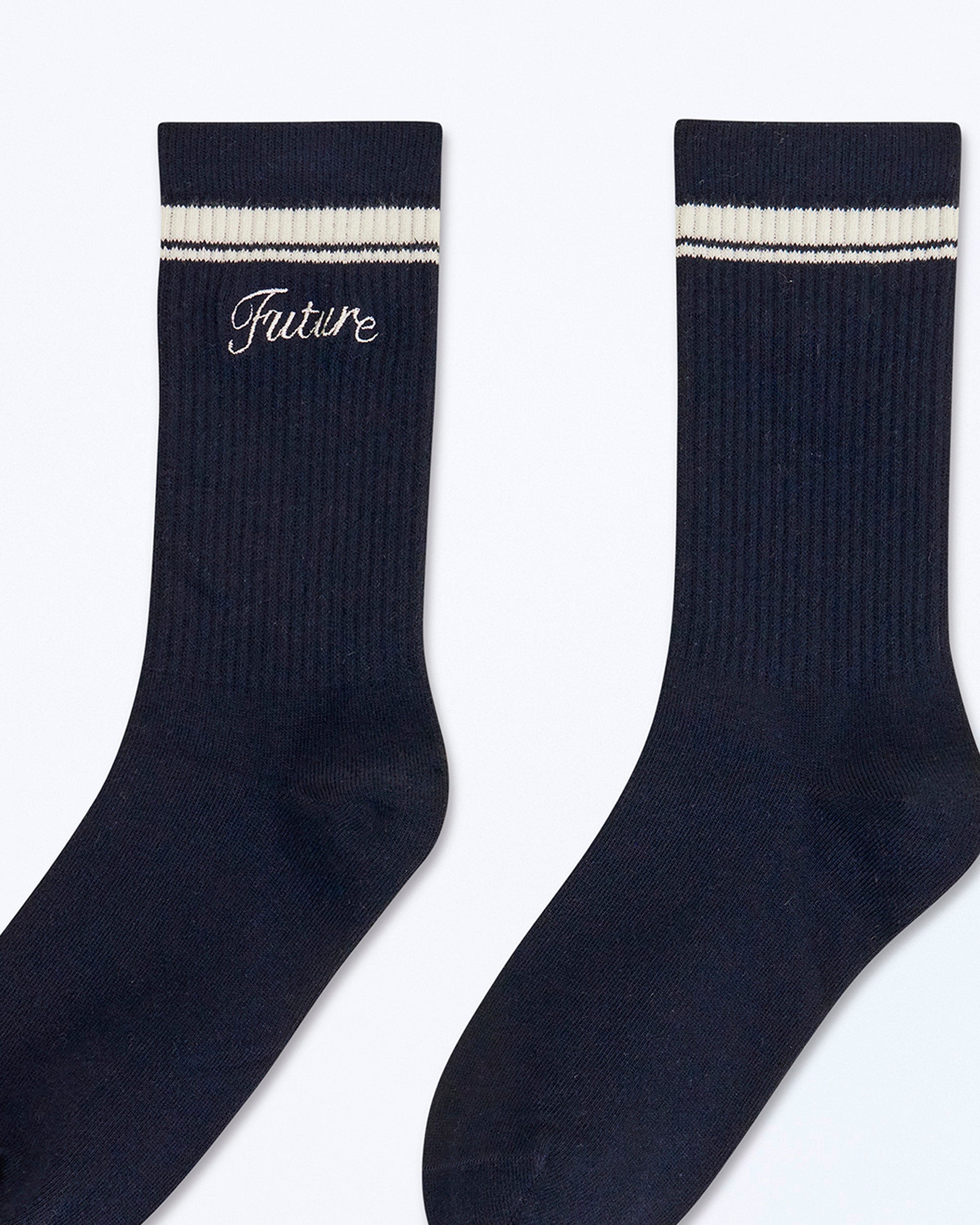 NAVY / DJV / QTY : 40 / Chaussettes Mi-hautes Future - Navy
