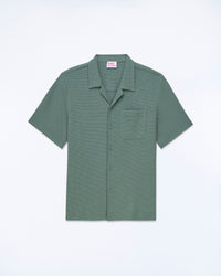 WASHED GREEN / NEW / QTY : 1 / Chemise Manches Courtes Popeline - Washed Green