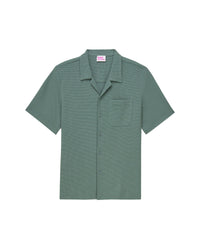Chemise Manches Courtes Popeline  - Washed Green