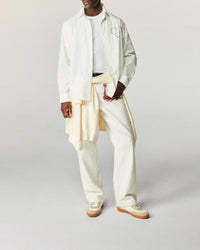 Chemise à manches longues en popeline - Blanc