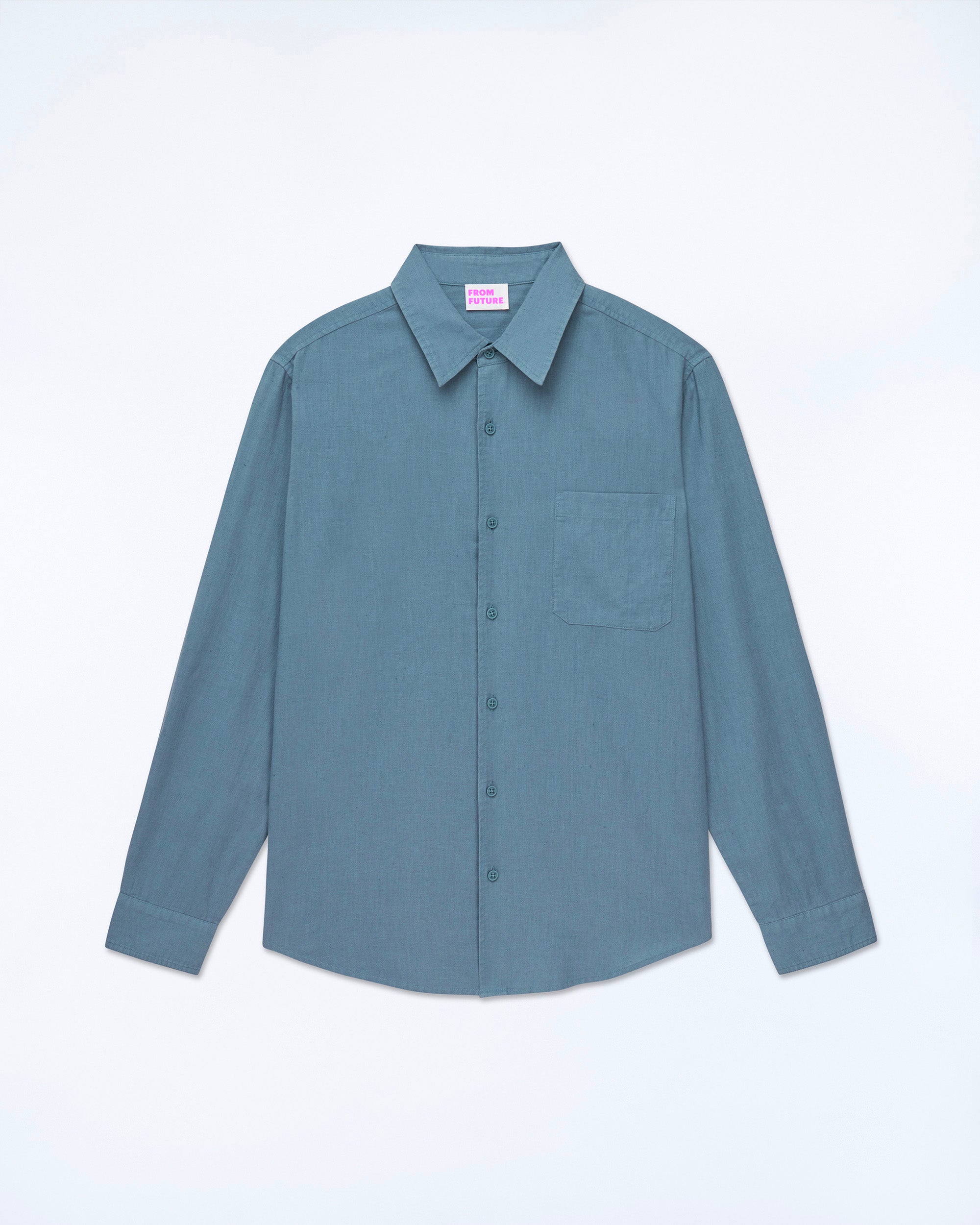 BLUE JEAN / NEW / QTY : 58 / Chemise Manches Longues Popeline - Blue Jean
