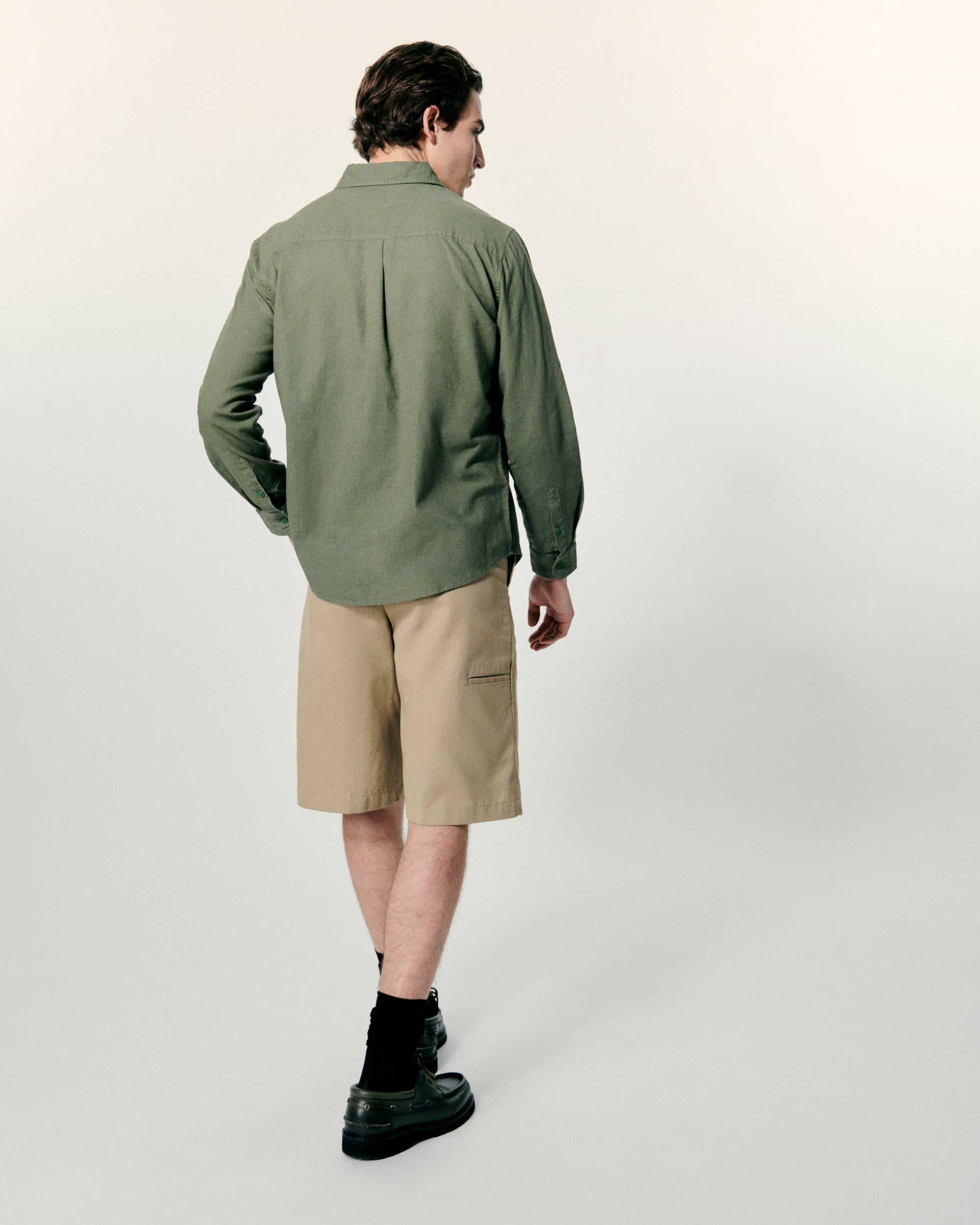 Chemise à manches longues - Kaki