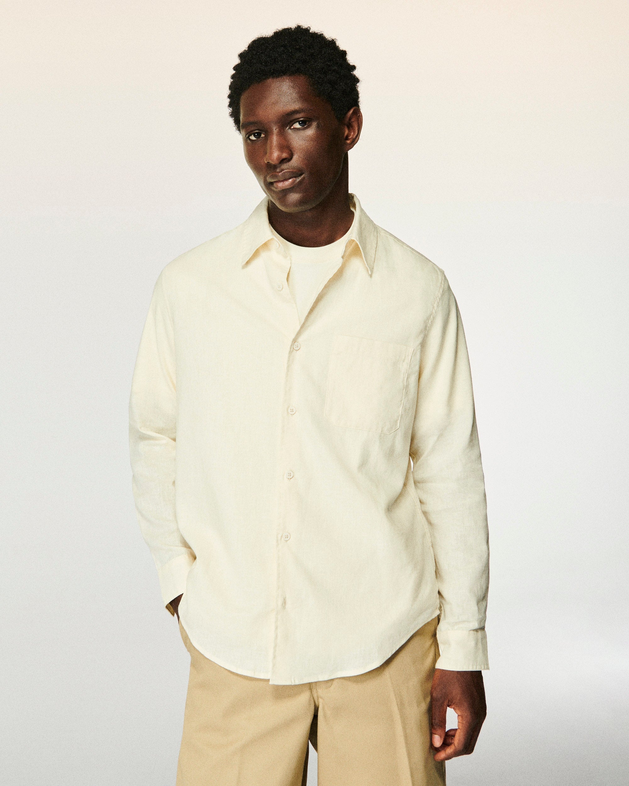 Chemise Manches Longues  - Ecru