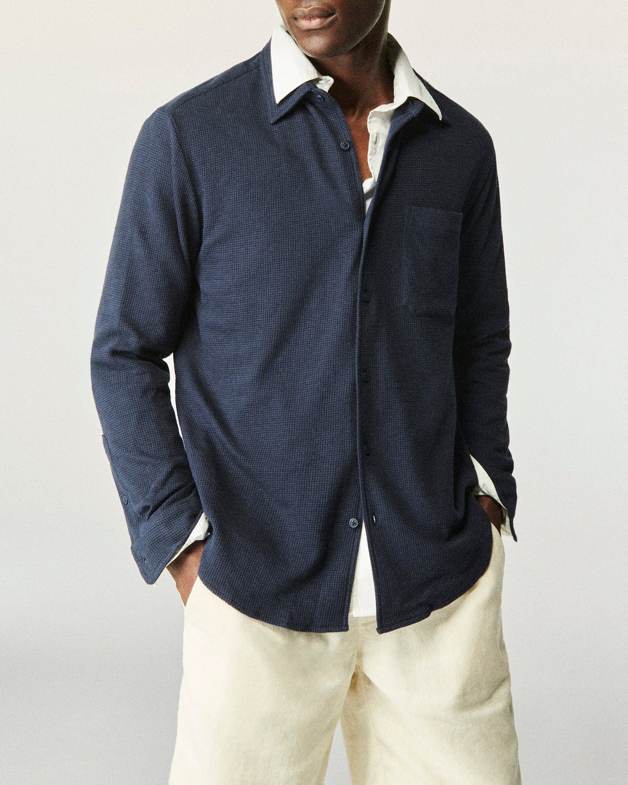 Chemise à manches longues - Navy