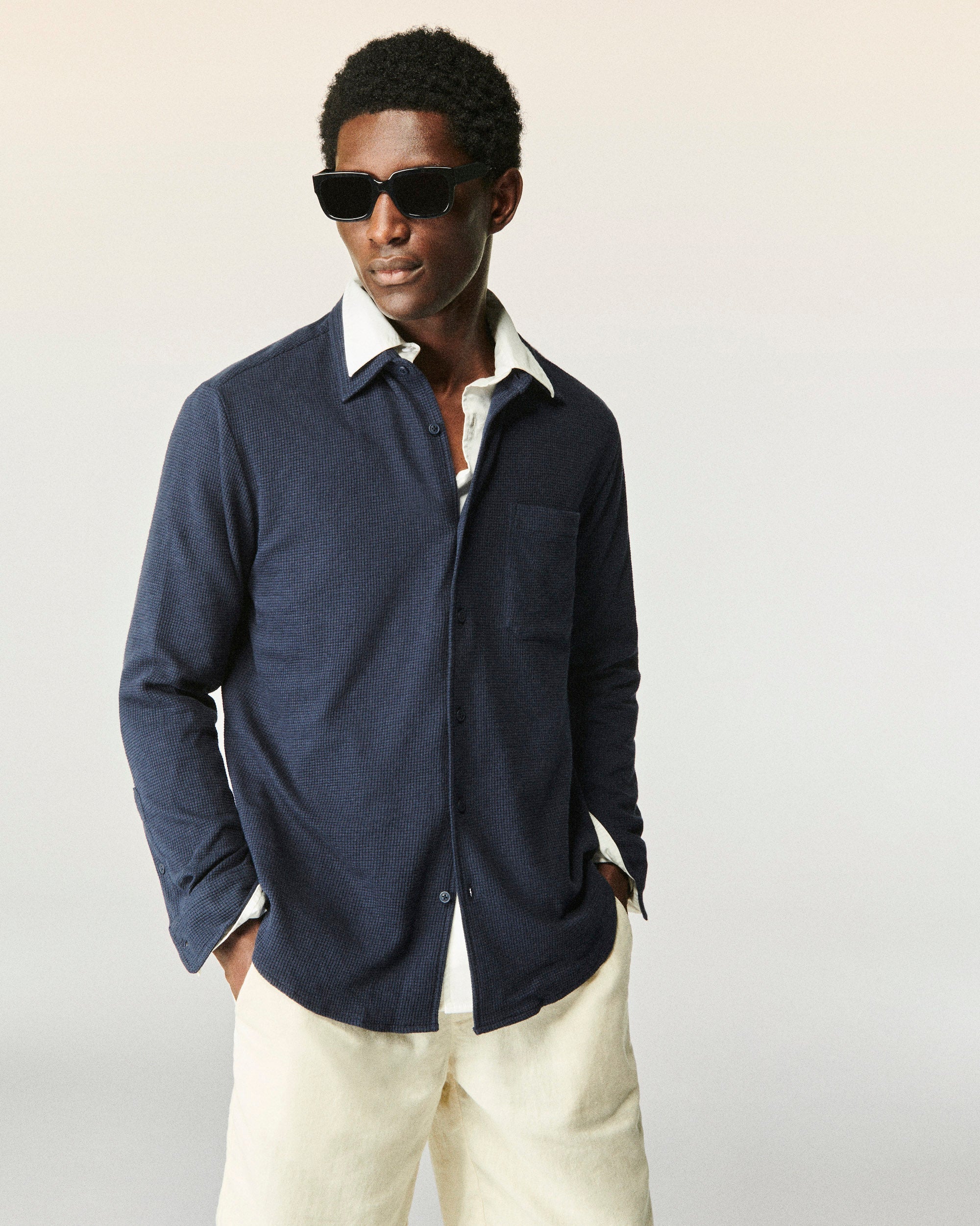 Chemise Manches Longues - Navy