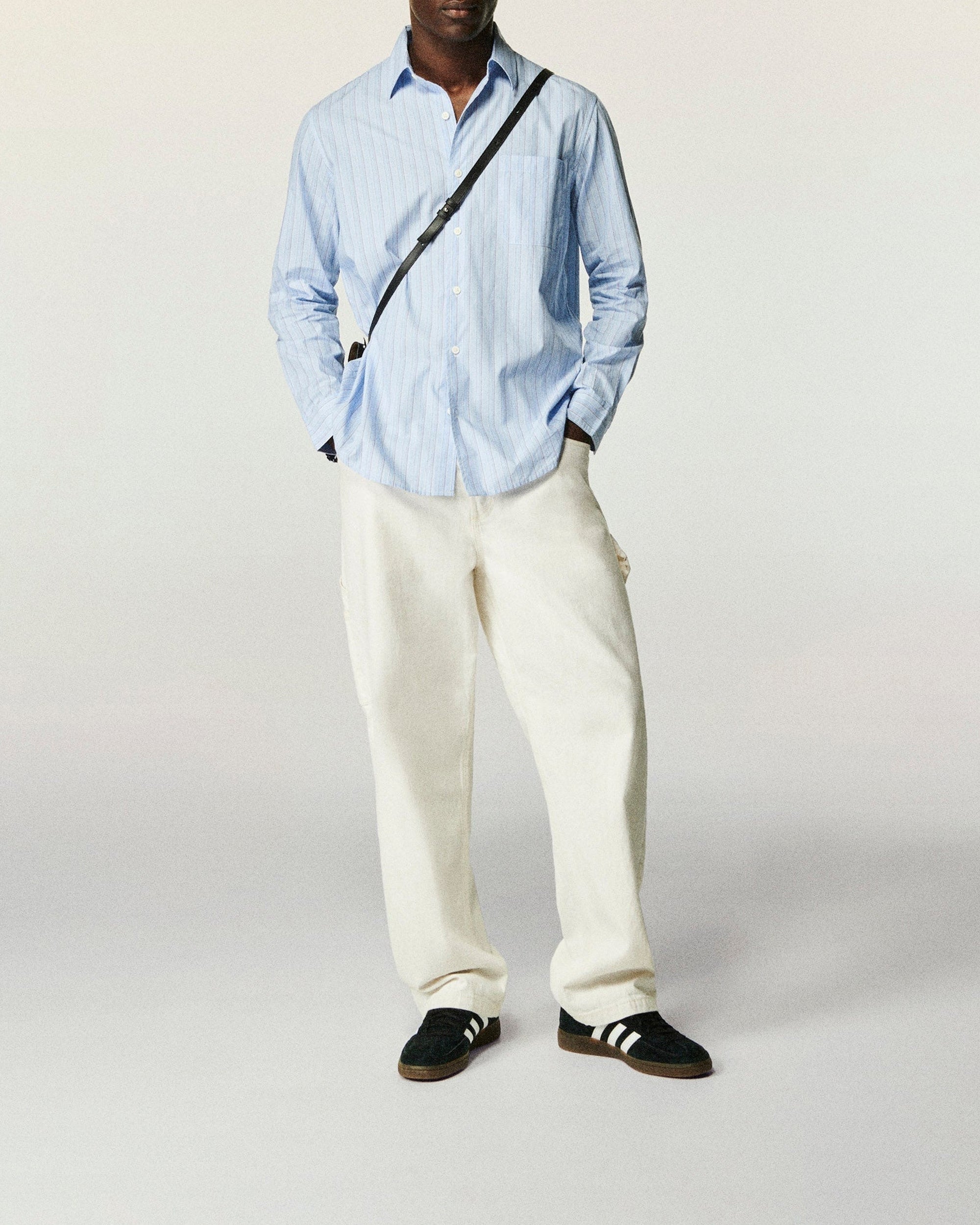 Chemise à manches longues - Multi Rayure Blue