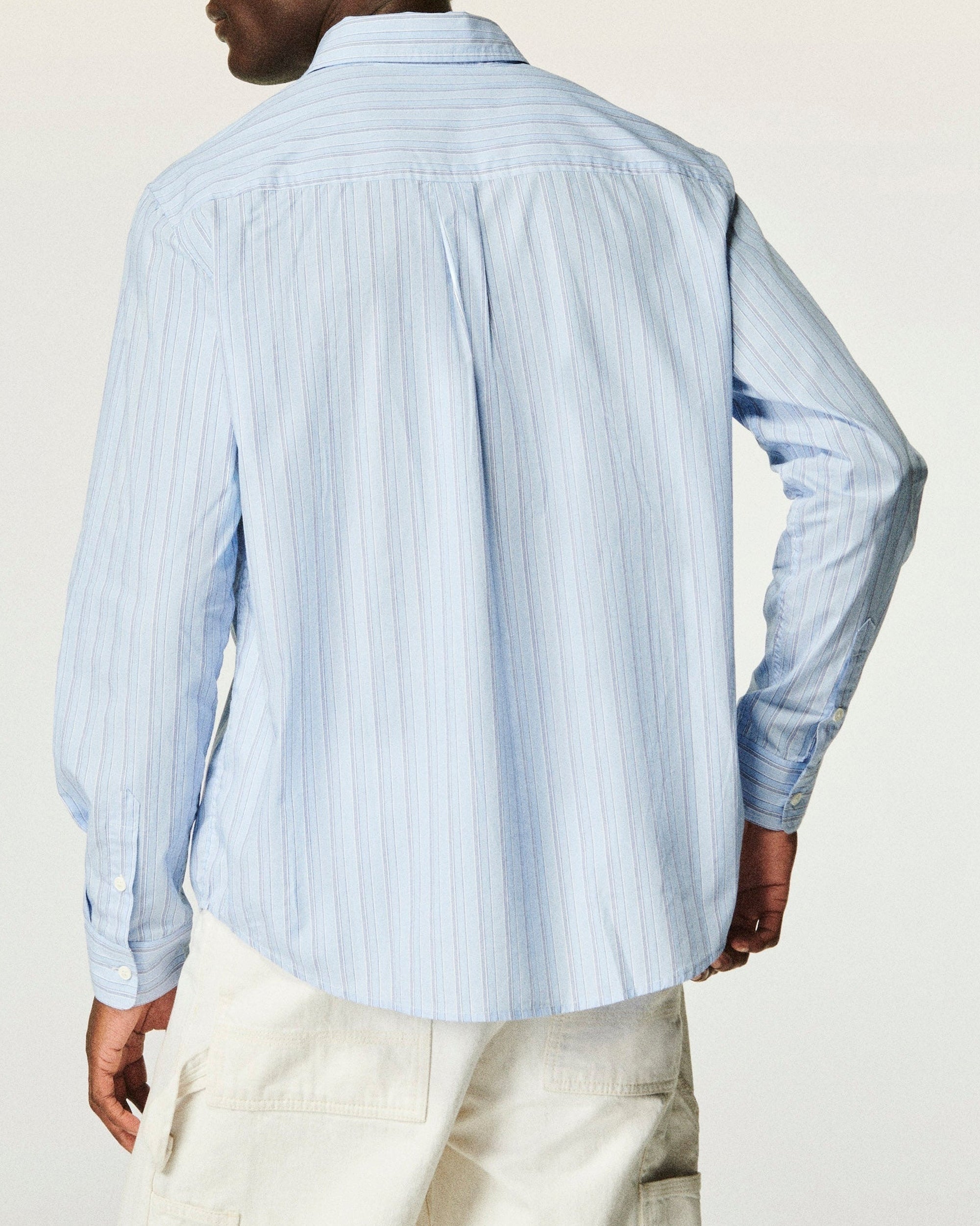 Chemise à manches longues - Multi Rayure Blue