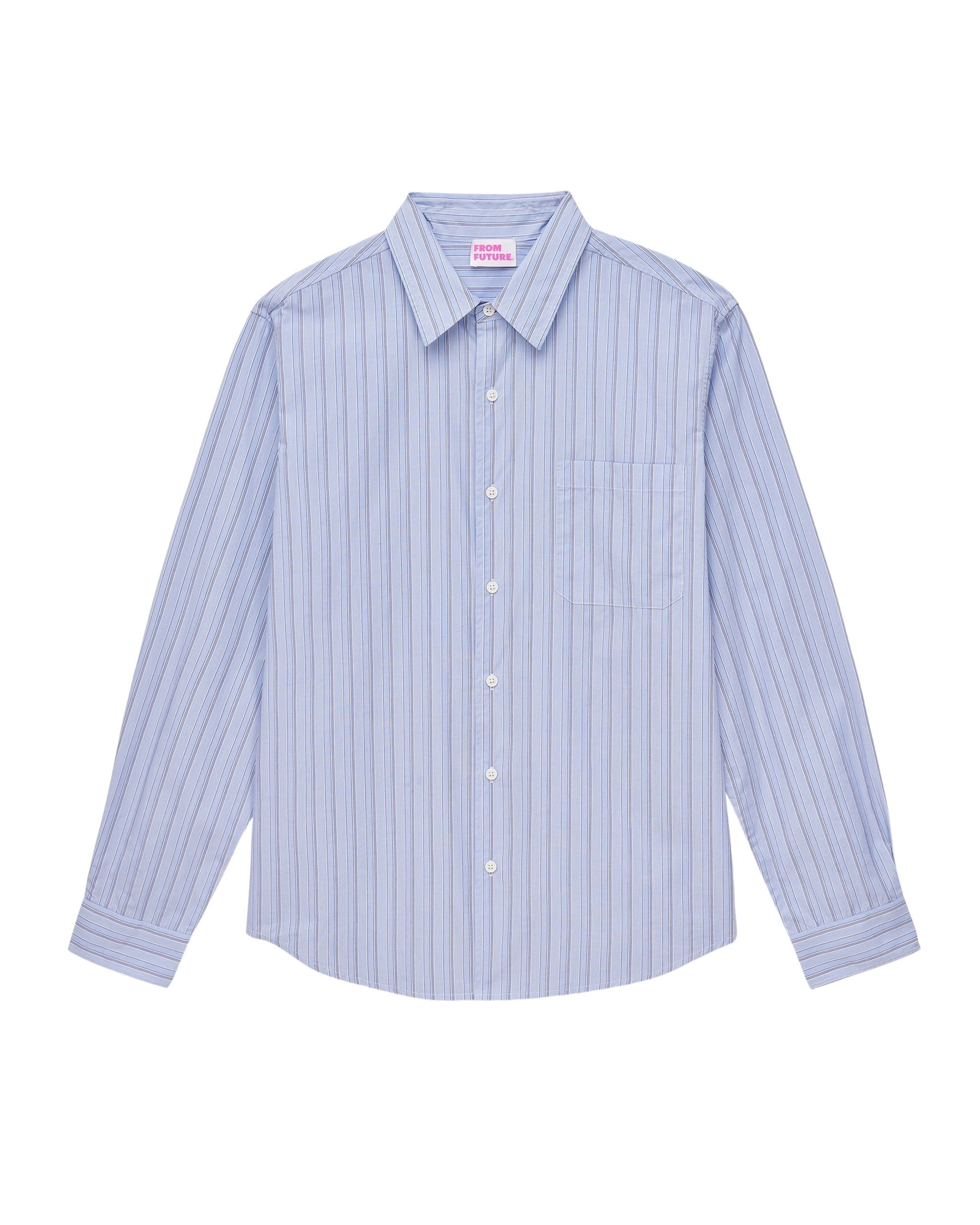 Chemise à manches longues - Multi Rayure Blue
