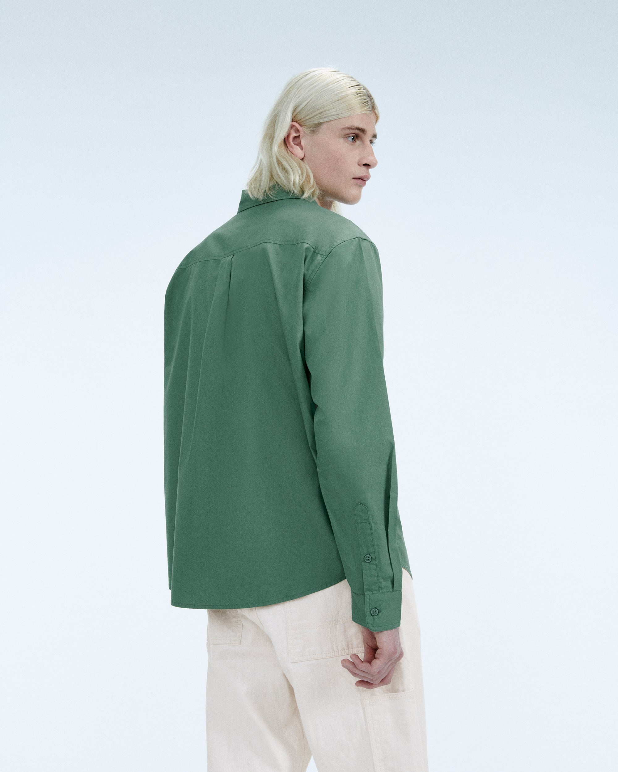 Chemise Manches Longues  - Washed Green