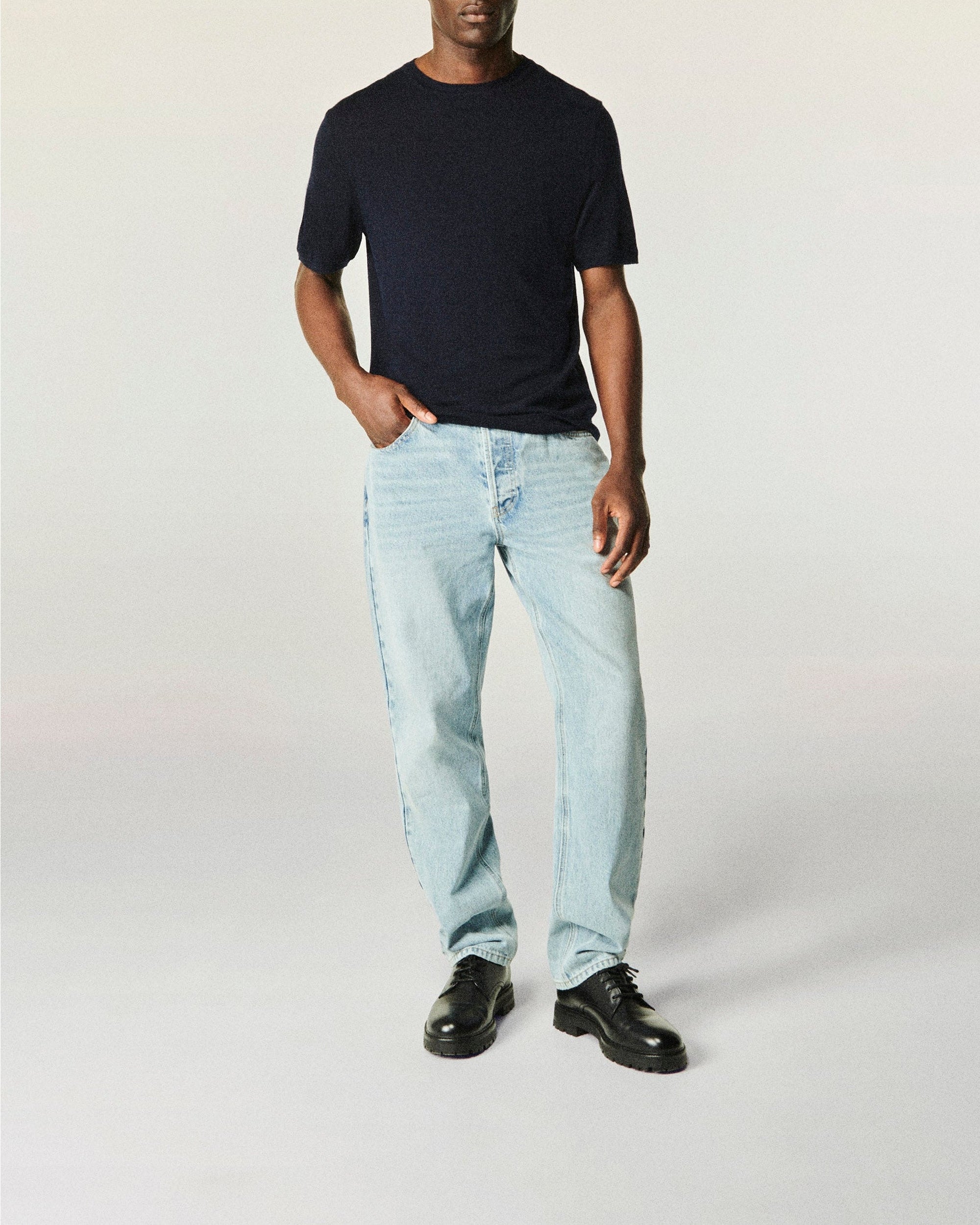 Pantalon baggy Josh en denim - Bleu Clair