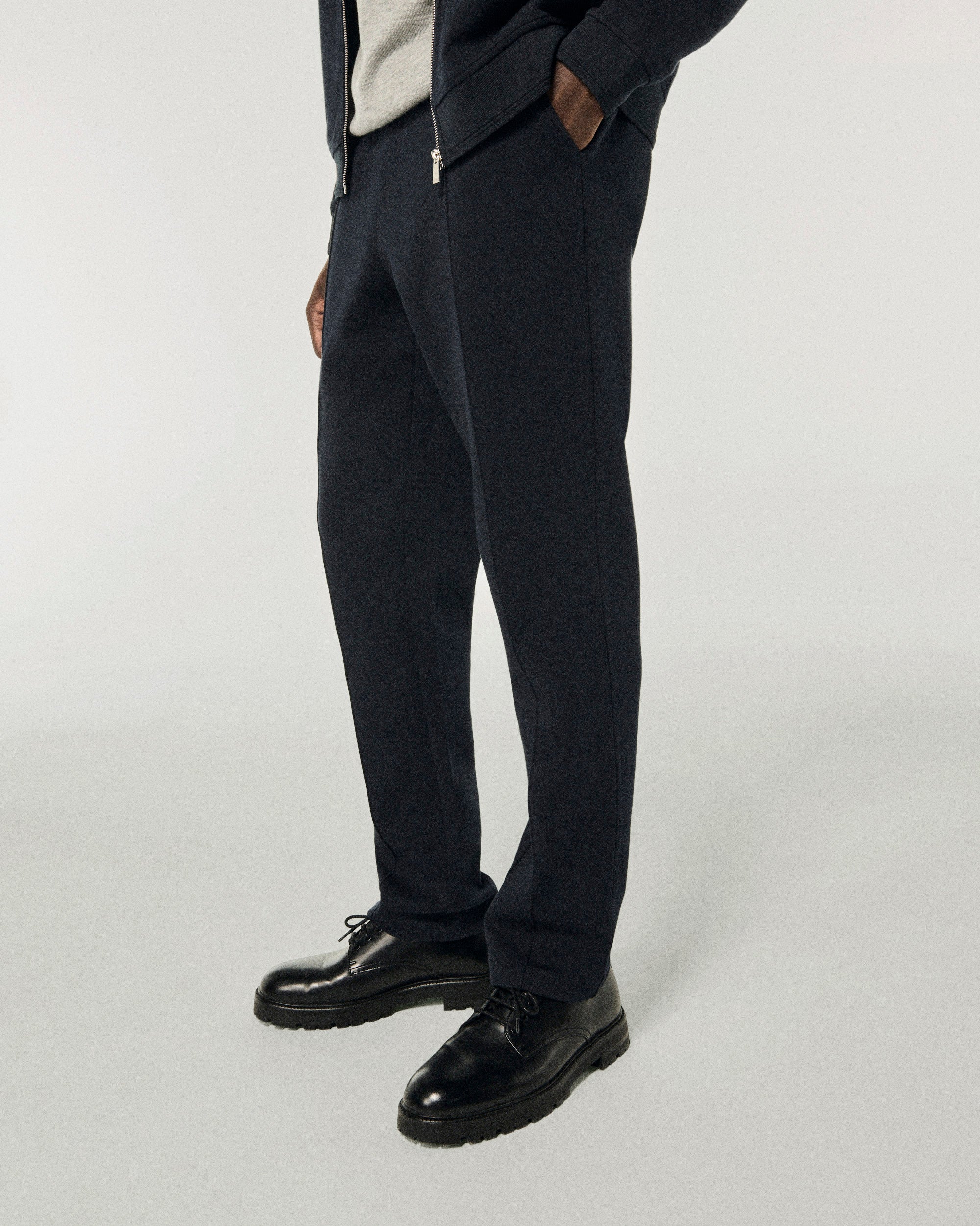 Pantalon de jogging droit à cordon de serrage - Navy