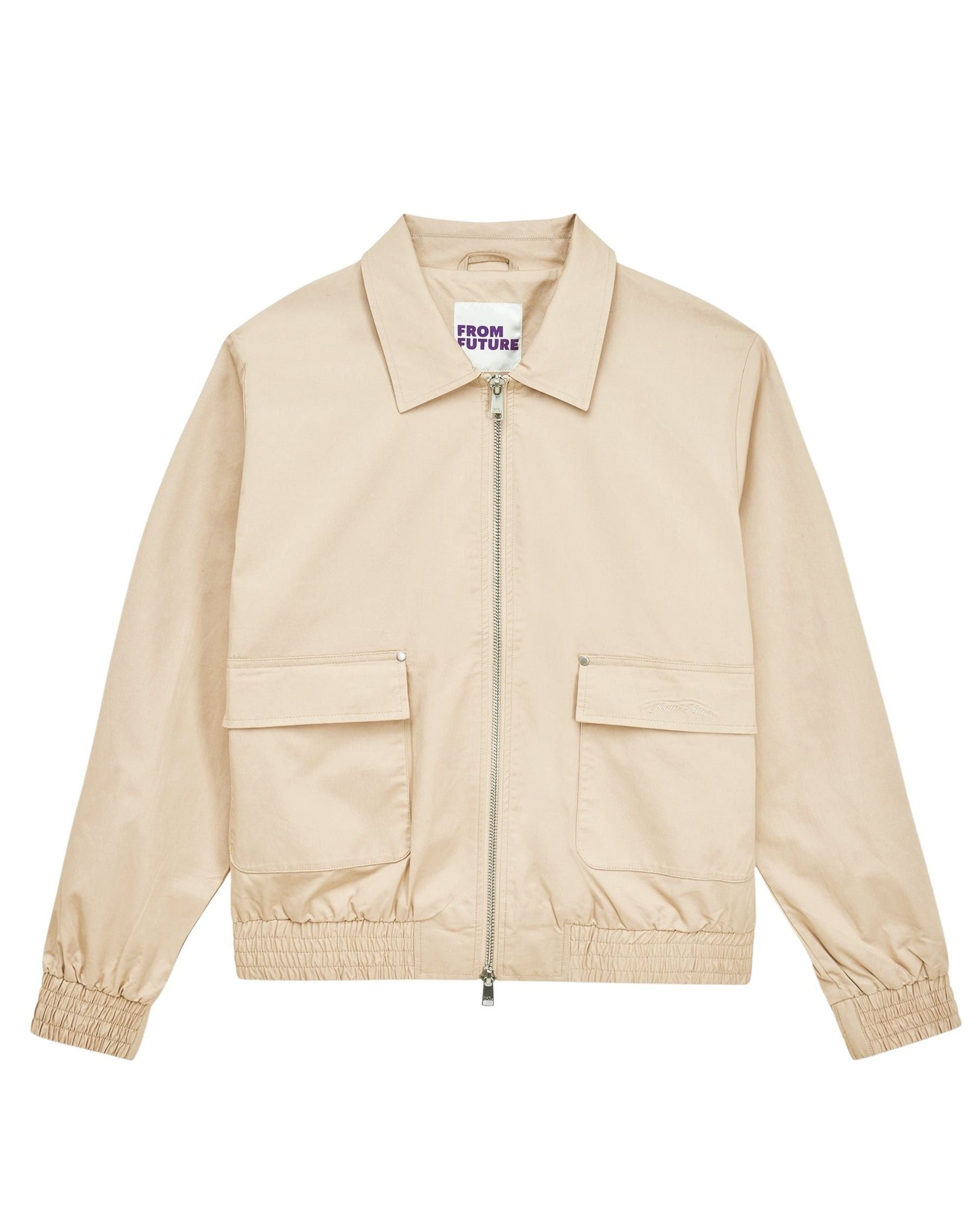 Veste à col chemise - Beige