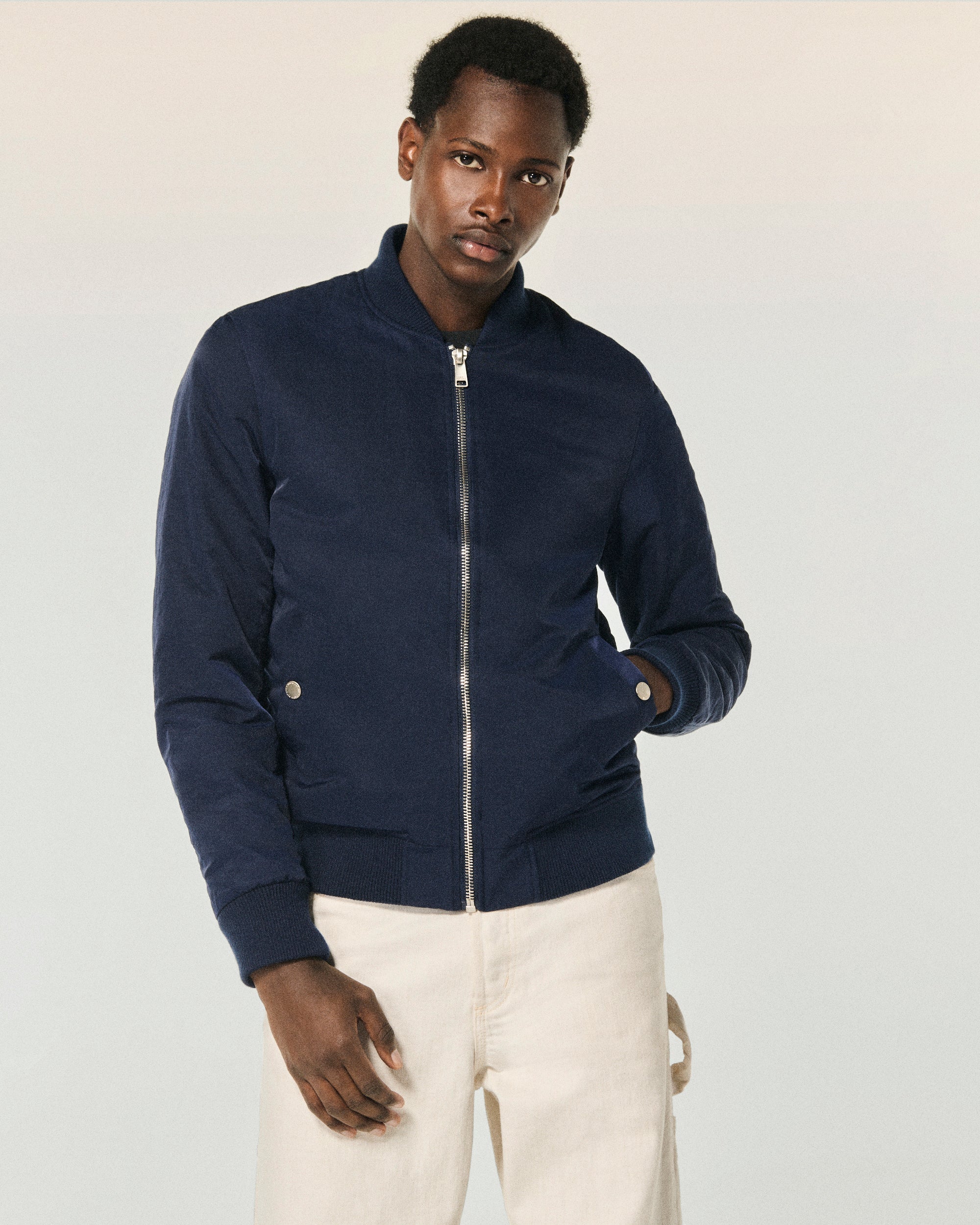 Outerwear Bomber   - Navy