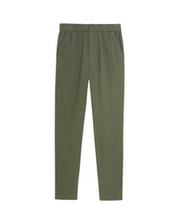 Pantalon droit en lin - Kaki