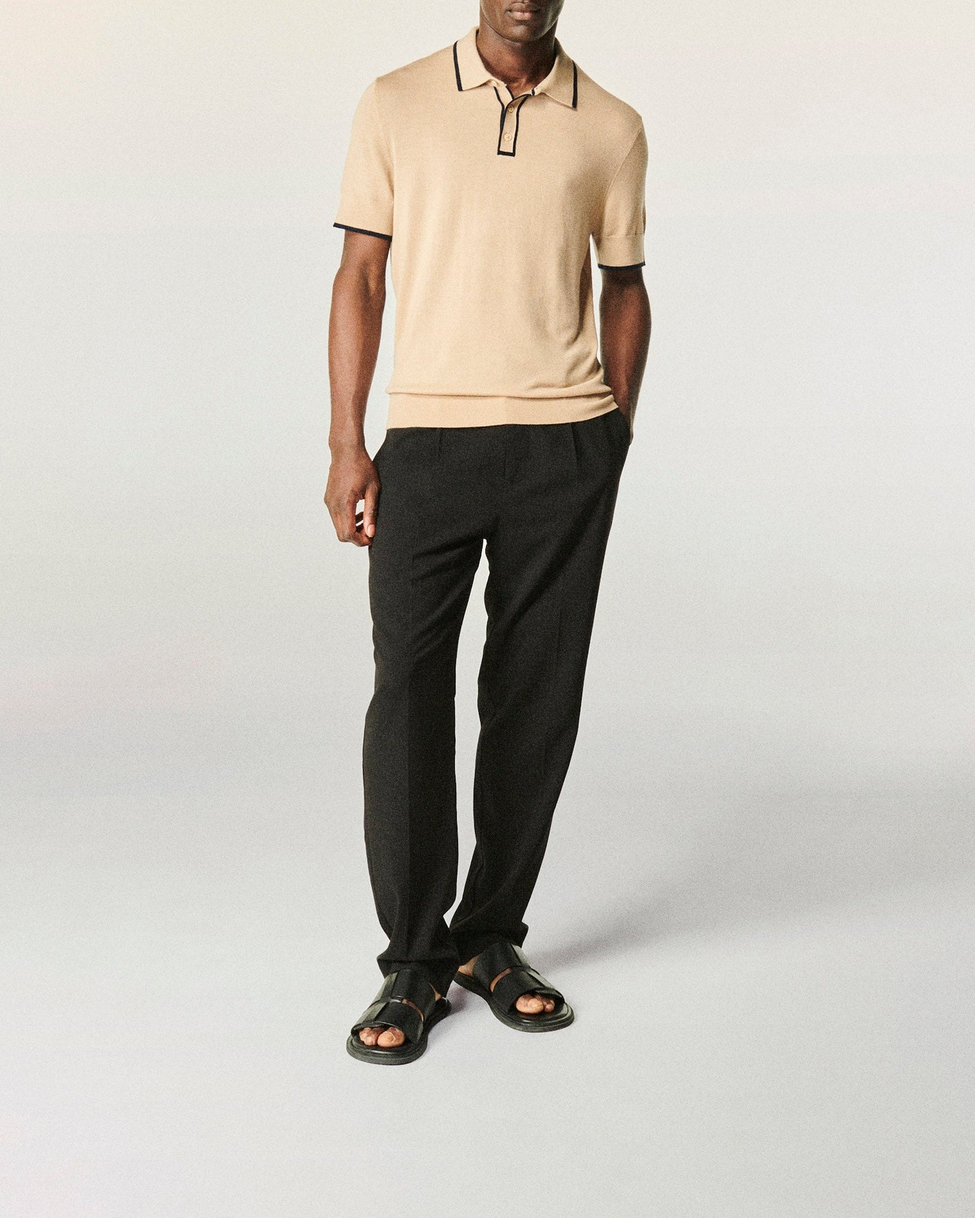 Pantalon droit tailoring - Noir