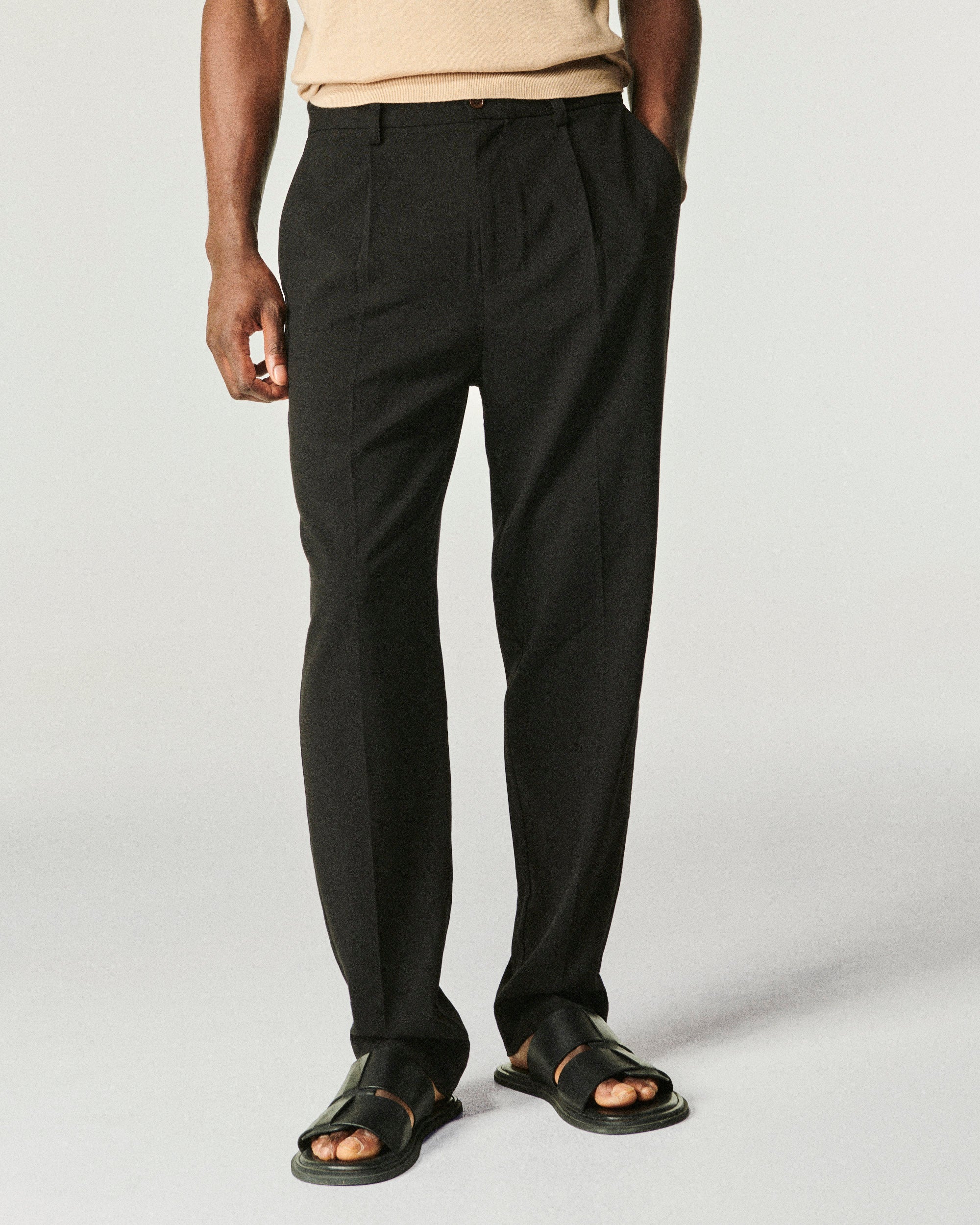 NOIR / NEW / QTY : 62 / Pantalon Droit Tailoring - Noir