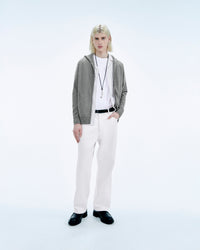Y. ONLY PORTE / GRIS CHINE FONCE / NEW / QTY : 5 / Pull Hoodie Uni - Gris Chine Fonce