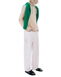 Hoodie oversize en cachemire - Beige Chiné