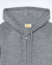 GRIS CHINE FONCE / NEW / QTY : 5 / Pull Hoodie Uni - Gris Chine Fonce