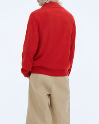 Pull à col camionneur en cachemire - Perfect Red