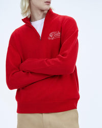Pull à col camionneur en cachemire - Perfect Red