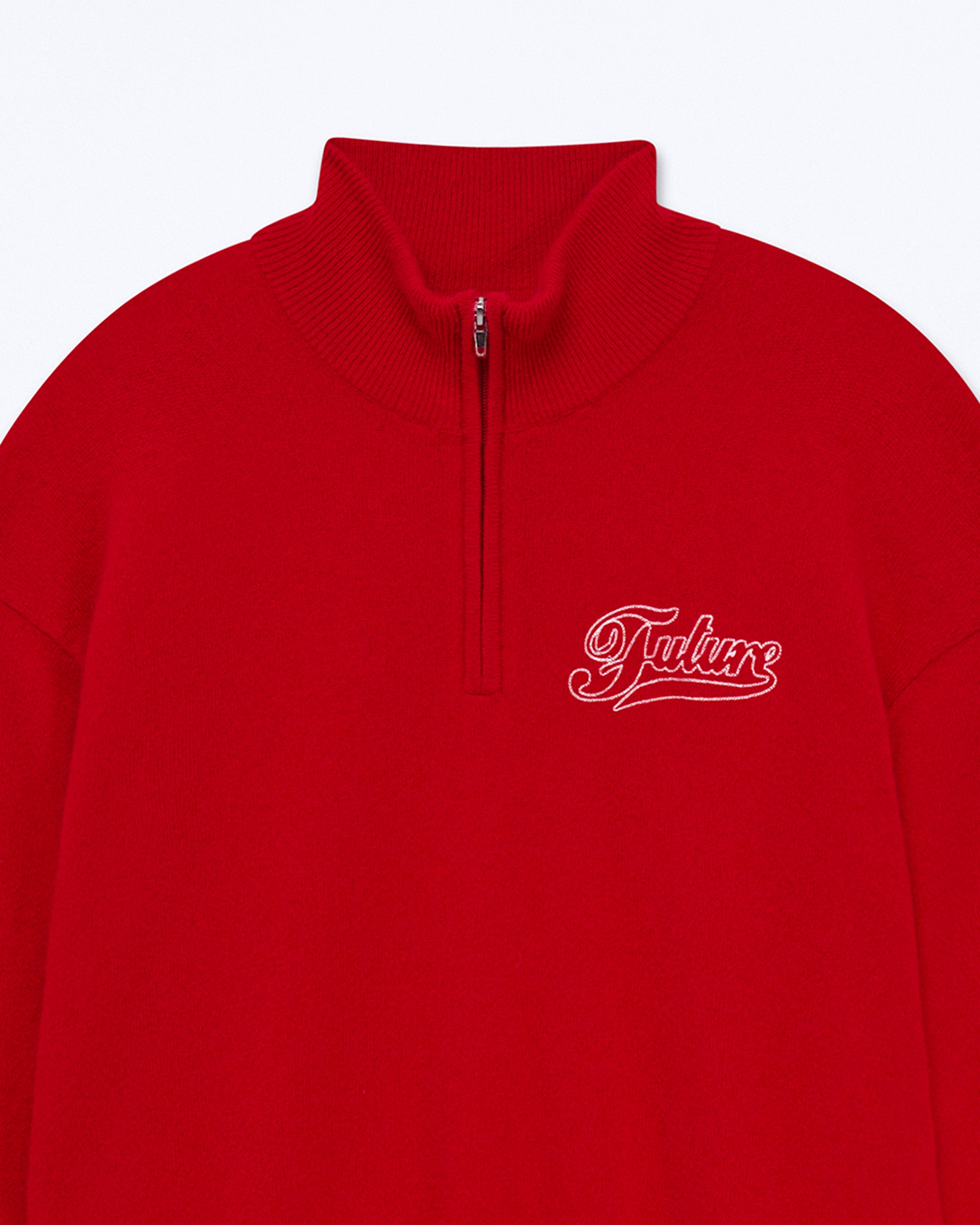 Pull à col camionneur en cachemire - Perfect Red