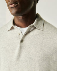 GRIS CHINE CLAIR / NEW / QTY : 1 / Pull Col Polo Uni - Gris Chine Clair