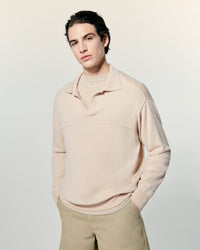 Pull Col Polo   - Light Beige
