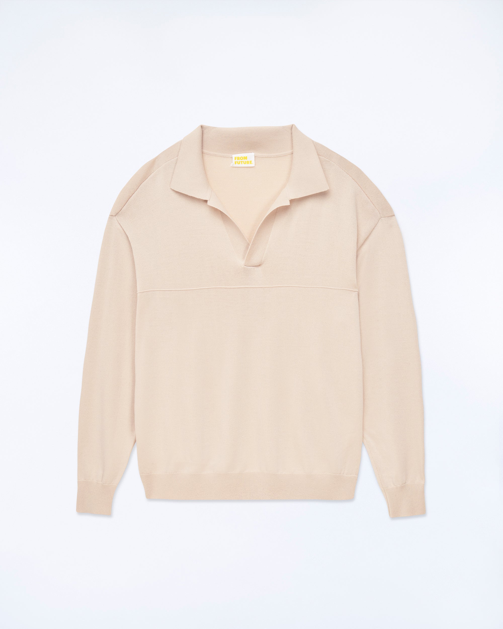 LIGHT BEIGE / NEW / QTY : 41 / Pull Col Polo - Light Beige