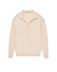 Pull Col Polo   - Light Beige