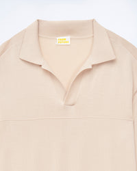 LIGHT BEIGE / NEW / QTY : 41 / Pull Col Polo - Light Beige