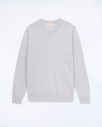 GRIS CHINE CLAIR / NEW / QTY : 1 / Pull Col Rond - Gris Chine Clair