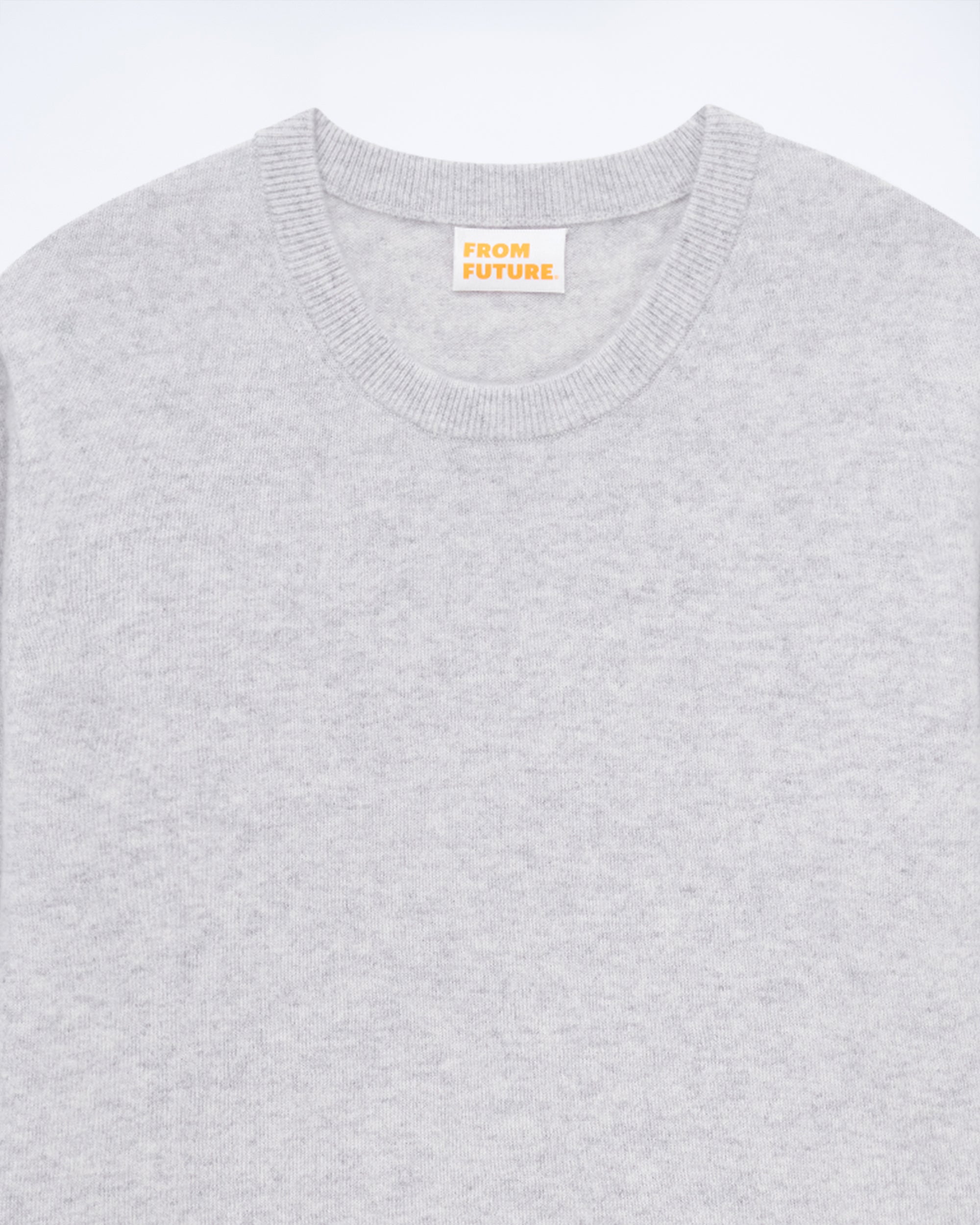 GRIS CHINE CLAIR / NEW / QTY : 1 / Pull Col Rond - Gris Chine Clair