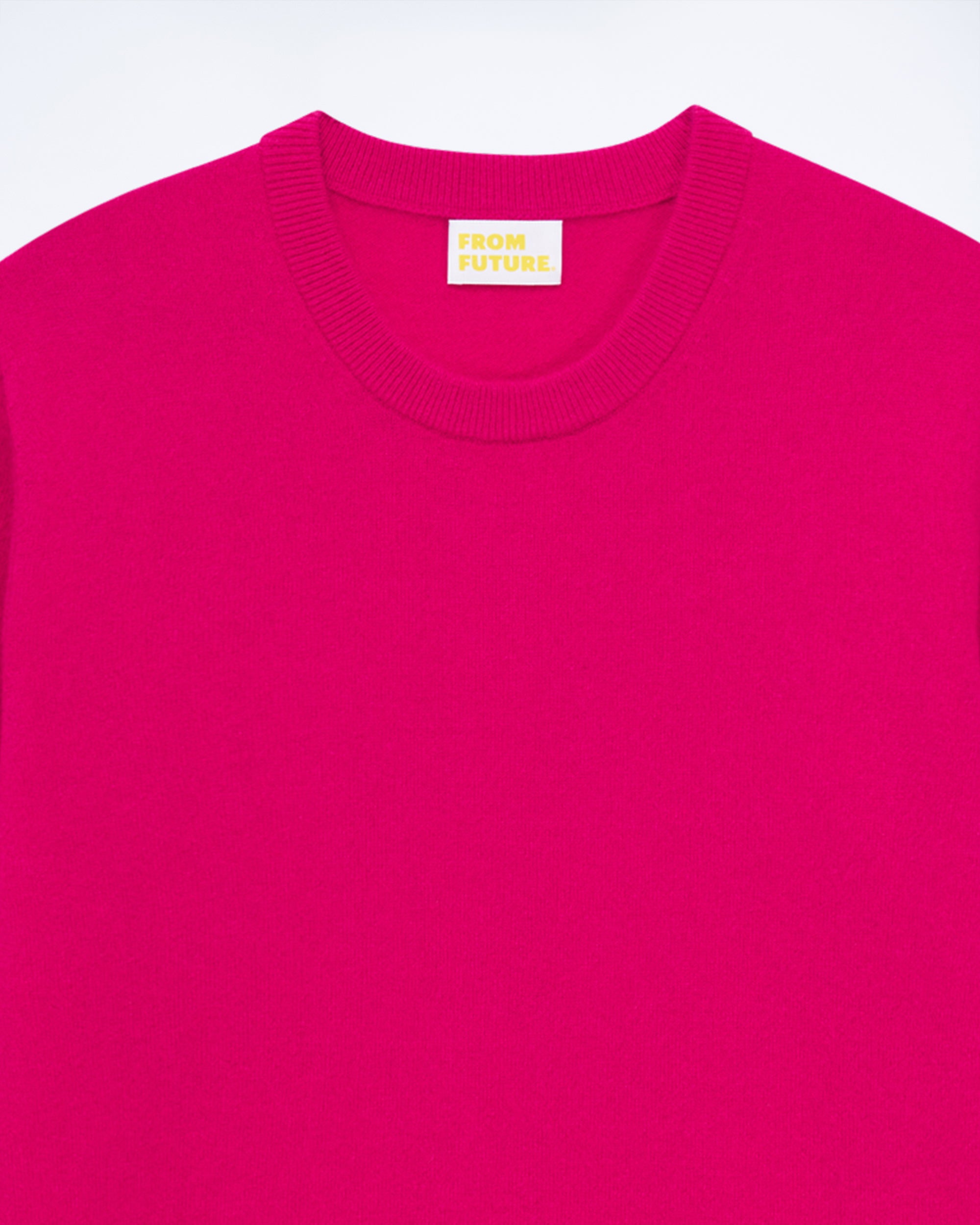 Pull à col rond en cachemire - Raspberry Pink