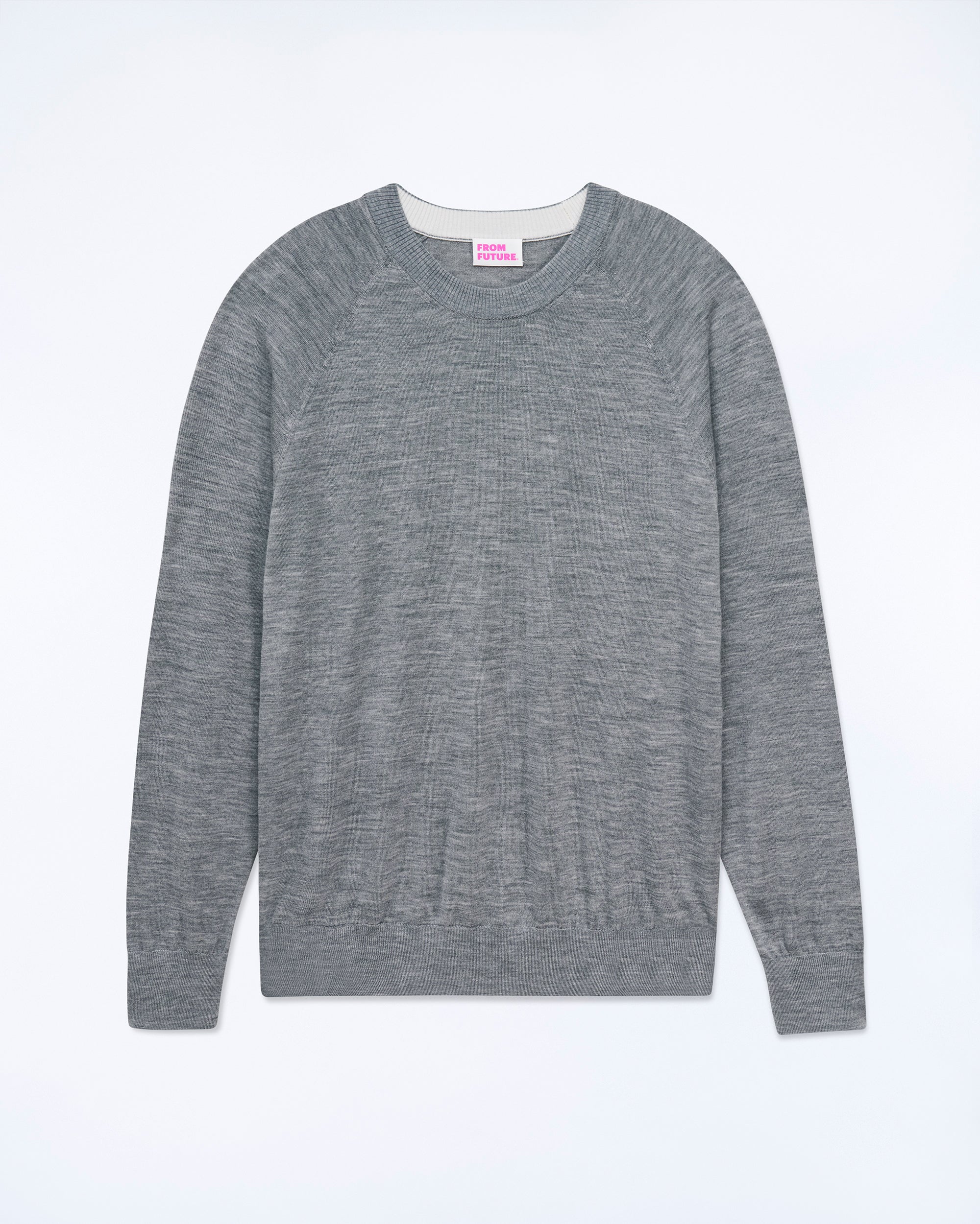 GRIS CHINE FONCE / NEW / QTY : 18 / Pull Col Rond - Gris Chine Fonce