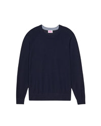 Pull à col rond en laine - Navy