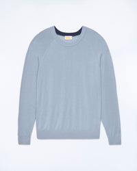 GREY BLUE / NEW / QTY : 9 / Pull Col Rond - Grey Blue