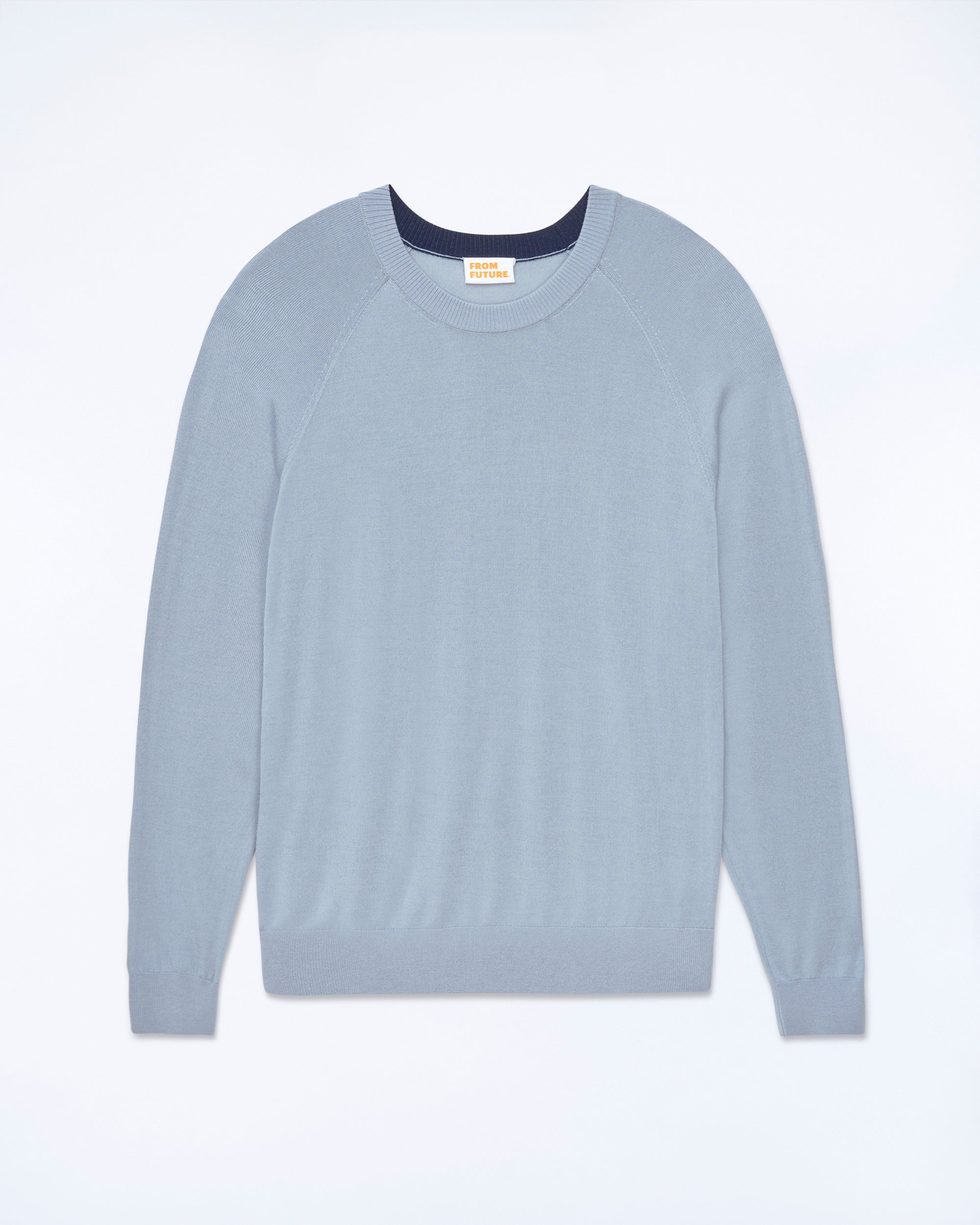 GREY BLUE / NEW / QTY : 9 / Pull Col Rond - Grey Blue
