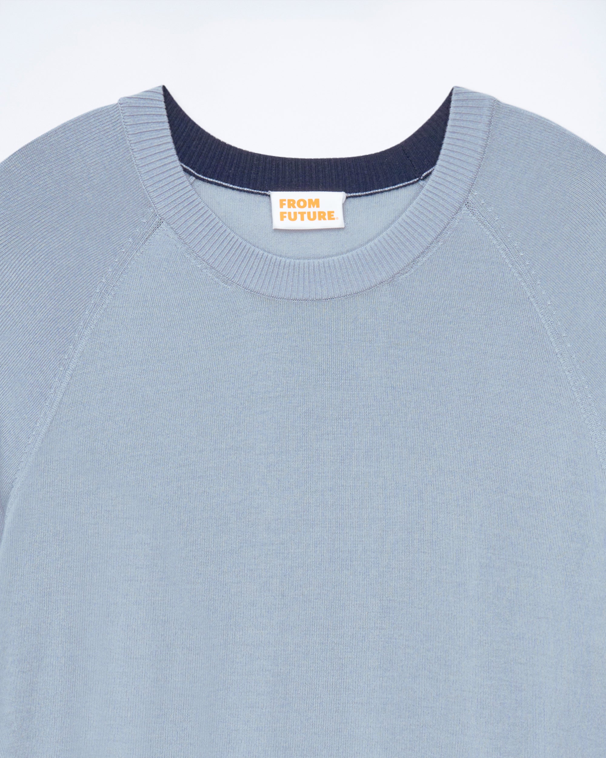 GREY BLUE / NEW / QTY : 9 / Pull Col Rond - Grey Blue