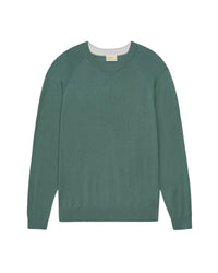 Pull Col Rond  - Washed Green