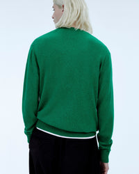 Pull à col rond en cachemire - Pop Green Mouli
