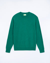 POP GREEN MOULINÉ / NEW / QTY : 8 / Pull Col Rond - Pop Green Mouliné