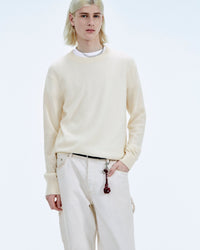 Pull Col Rond  - Ecru