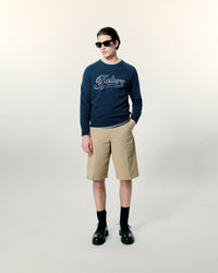 Pull Col Rond Raglan Future  - Midnight Blue