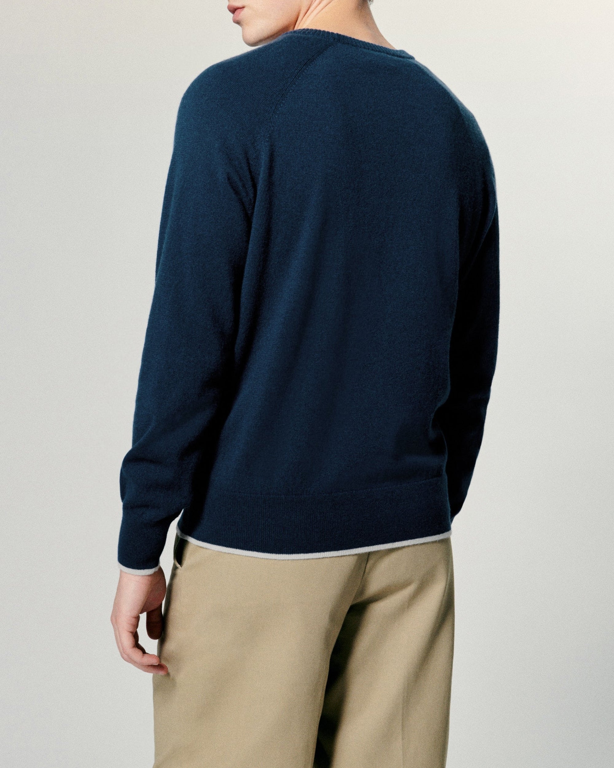 Pull à col rond en cachemire - Midnight Blue