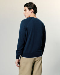 Pull Col Rond Raglan Future  - Midnight Blue