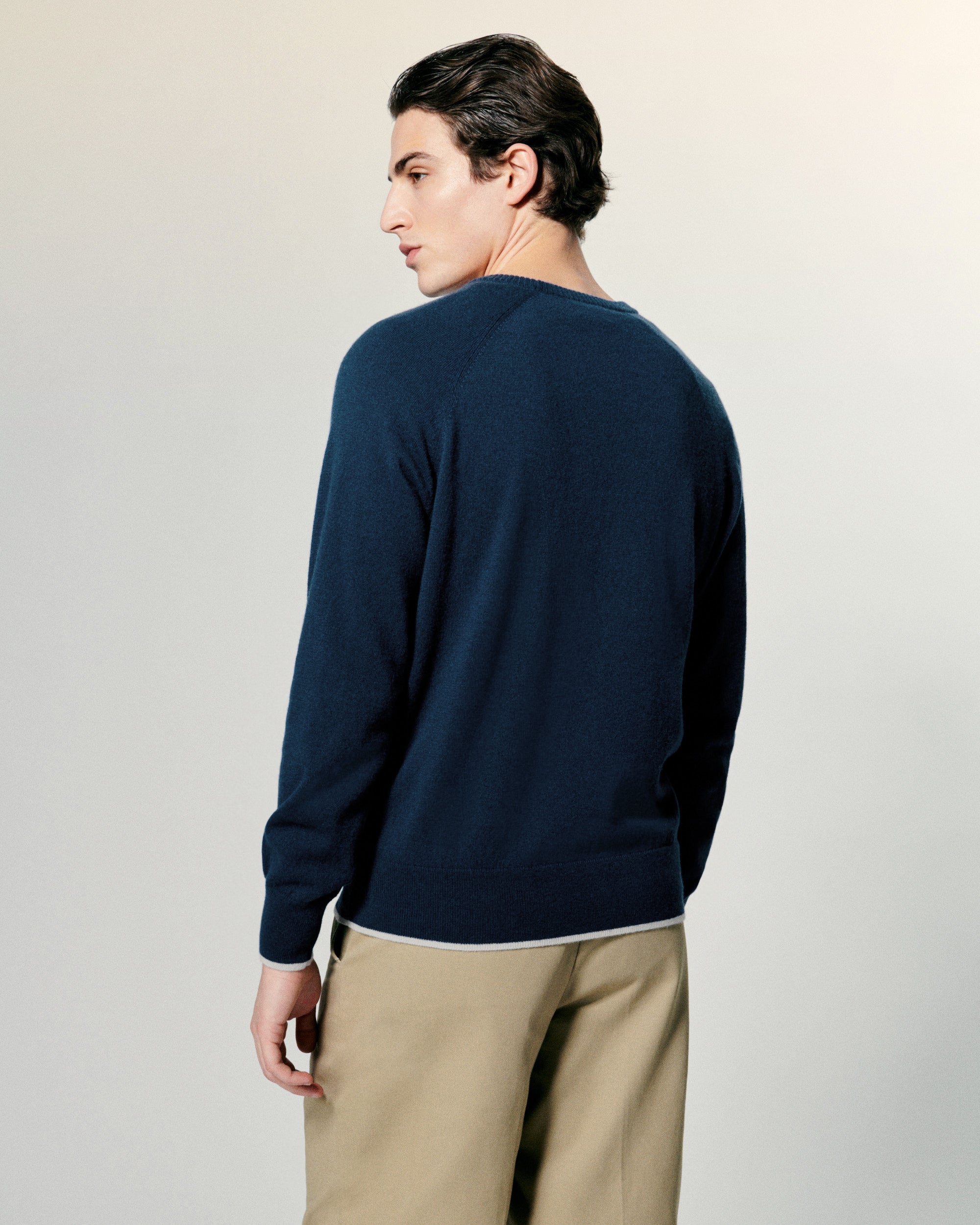 Pull Col Rond Raglan Future  - Midnight Blue