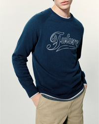 Pull à col rond en cachemire - Midnight Blue